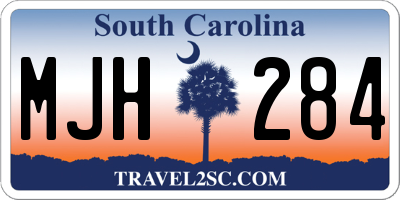 SC license plate MJH284