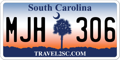 SC license plate MJH306