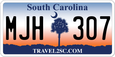 SC license plate MJH307