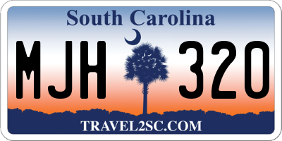 SC license plate MJH320