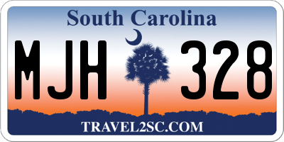 SC license plate MJH328