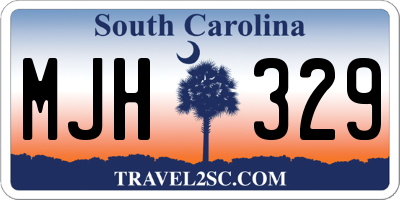 SC license plate MJH329