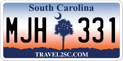 SC license plate MJH331
