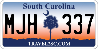 SC license plate MJH337