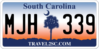 SC license plate MJH339