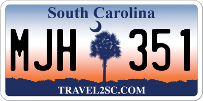 SC license plate MJH351