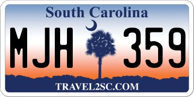 SC license plate MJH359