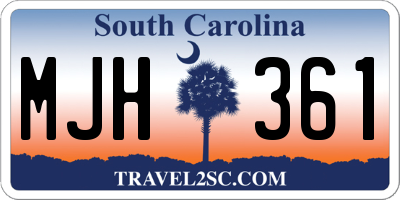 SC license plate MJH361