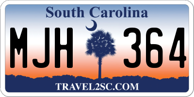 SC license plate MJH364
