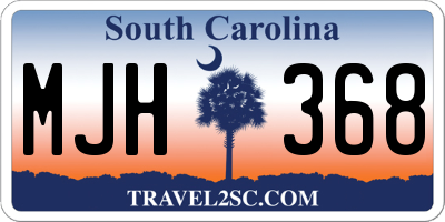 SC license plate MJH368