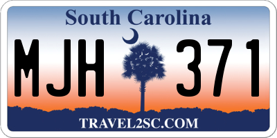 SC license plate MJH371