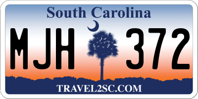 SC license plate MJH372