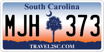 SC license plate MJH373