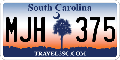 SC license plate MJH375