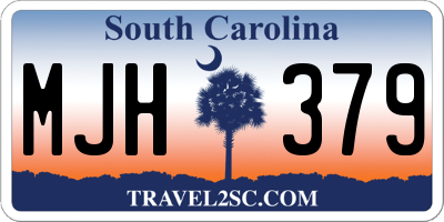 SC license plate MJH379
