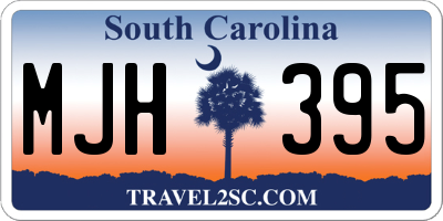 SC license plate MJH395