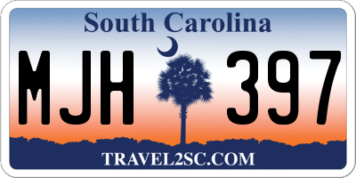 SC license plate MJH397
