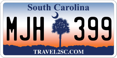 SC license plate MJH399