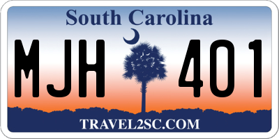 SC license plate MJH401