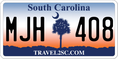 SC license plate MJH408