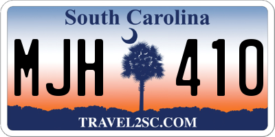 SC license plate MJH410