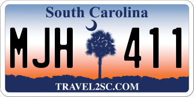 SC license plate MJH411