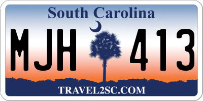 SC license plate MJH413