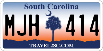 SC license plate MJH414