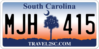 SC license plate MJH415