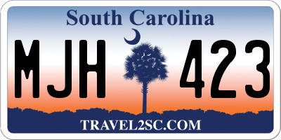 SC license plate MJH423