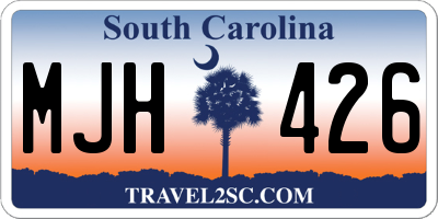 SC license plate MJH426