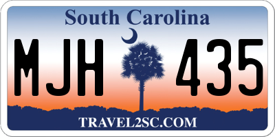 SC license plate MJH435