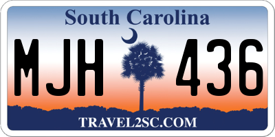 SC license plate MJH436