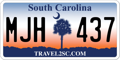 SC license plate MJH437
