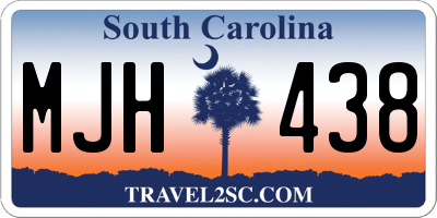 SC license plate MJH438
