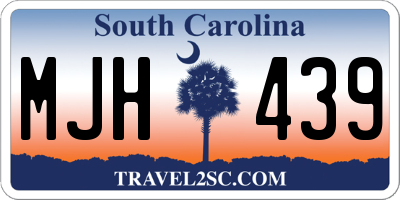 SC license plate MJH439