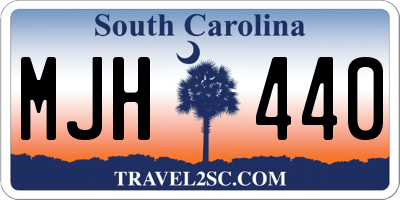 SC license plate MJH440