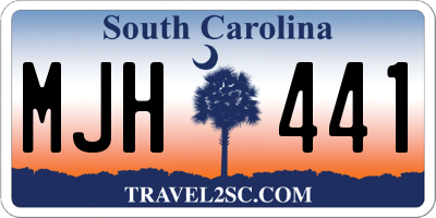 SC license plate MJH441