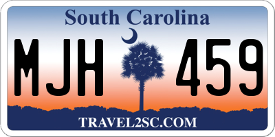 SC license plate MJH459
