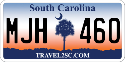 SC license plate MJH460