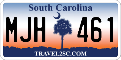 SC license plate MJH461