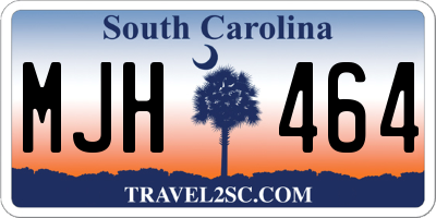 SC license plate MJH464
