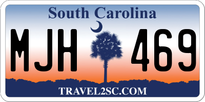 SC license plate MJH469