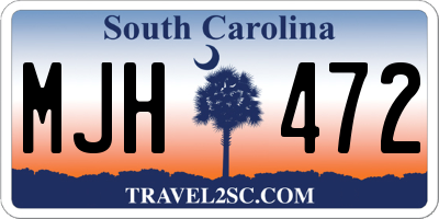 SC license plate MJH472