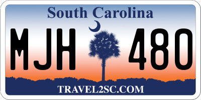 SC license plate MJH480