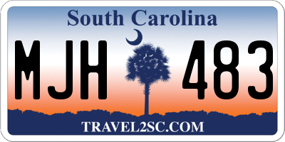 SC license plate MJH483