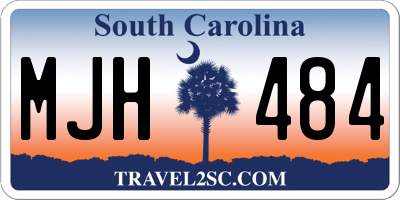 SC license plate MJH484