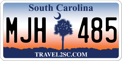 SC license plate MJH485