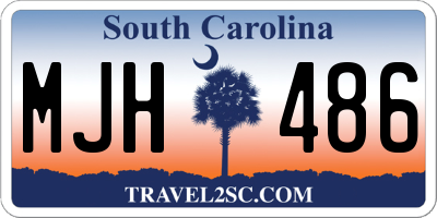 SC license plate MJH486