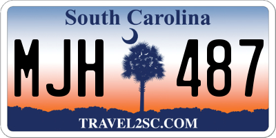 SC license plate MJH487